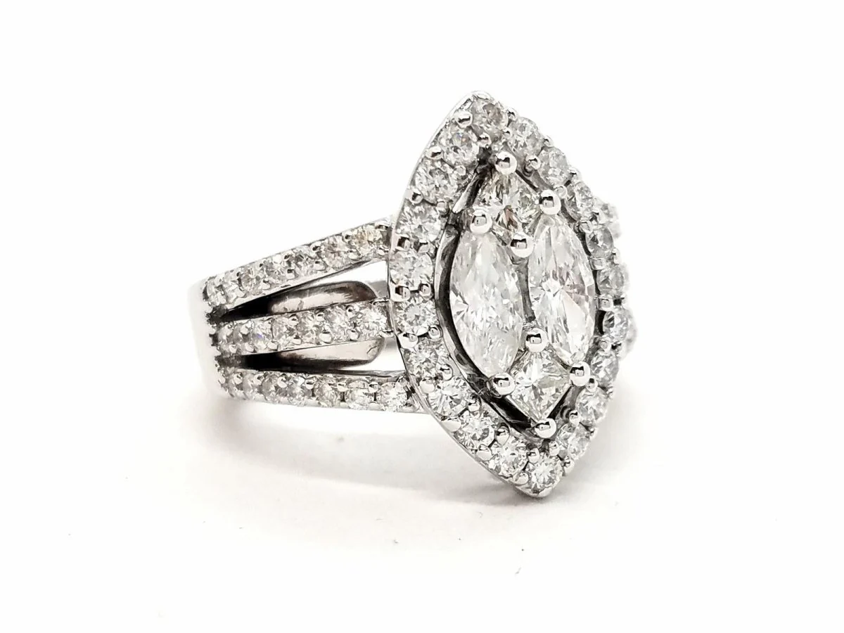 Bague Or blanc Diamant - Image 13