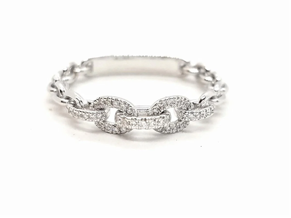 Bague Or blanc Diamant - Image 3