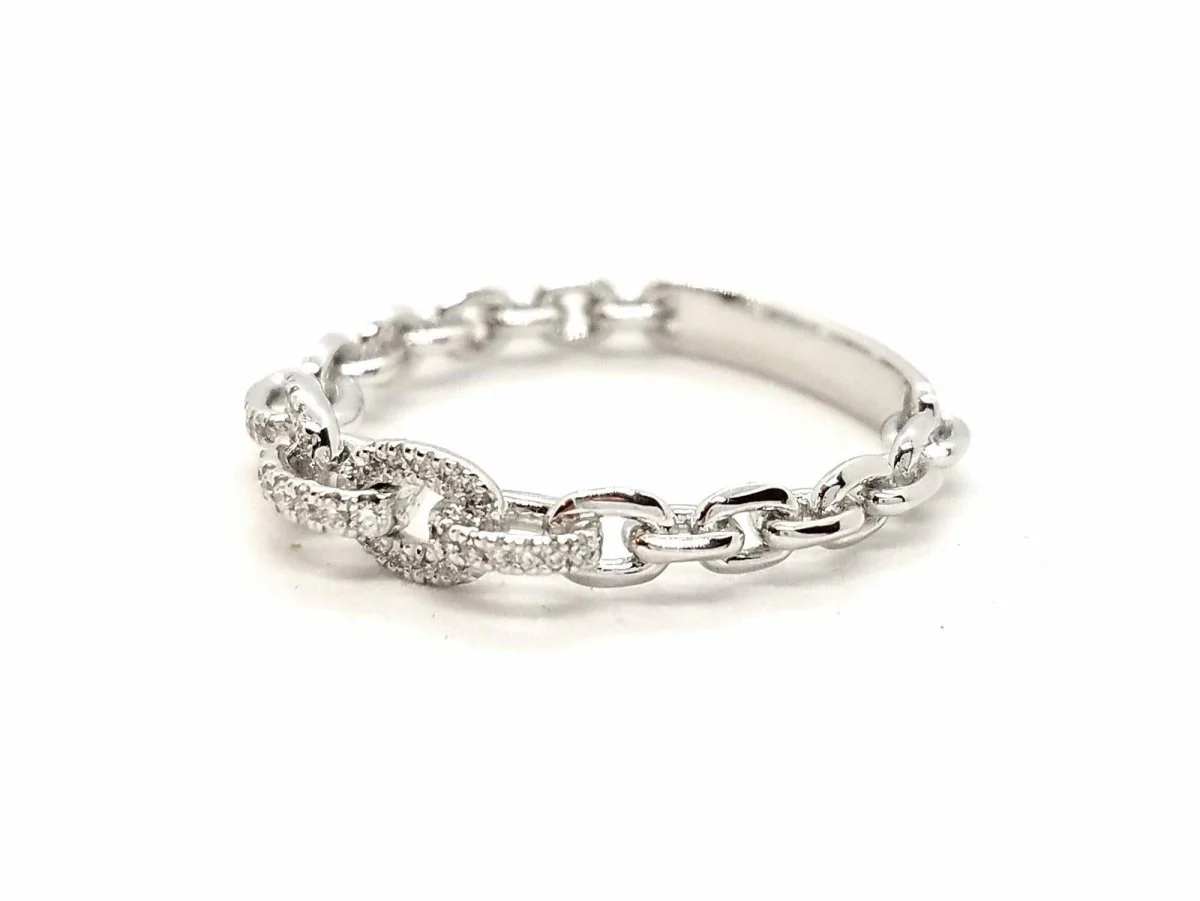 Bague Or blanc Diamant - Image 5