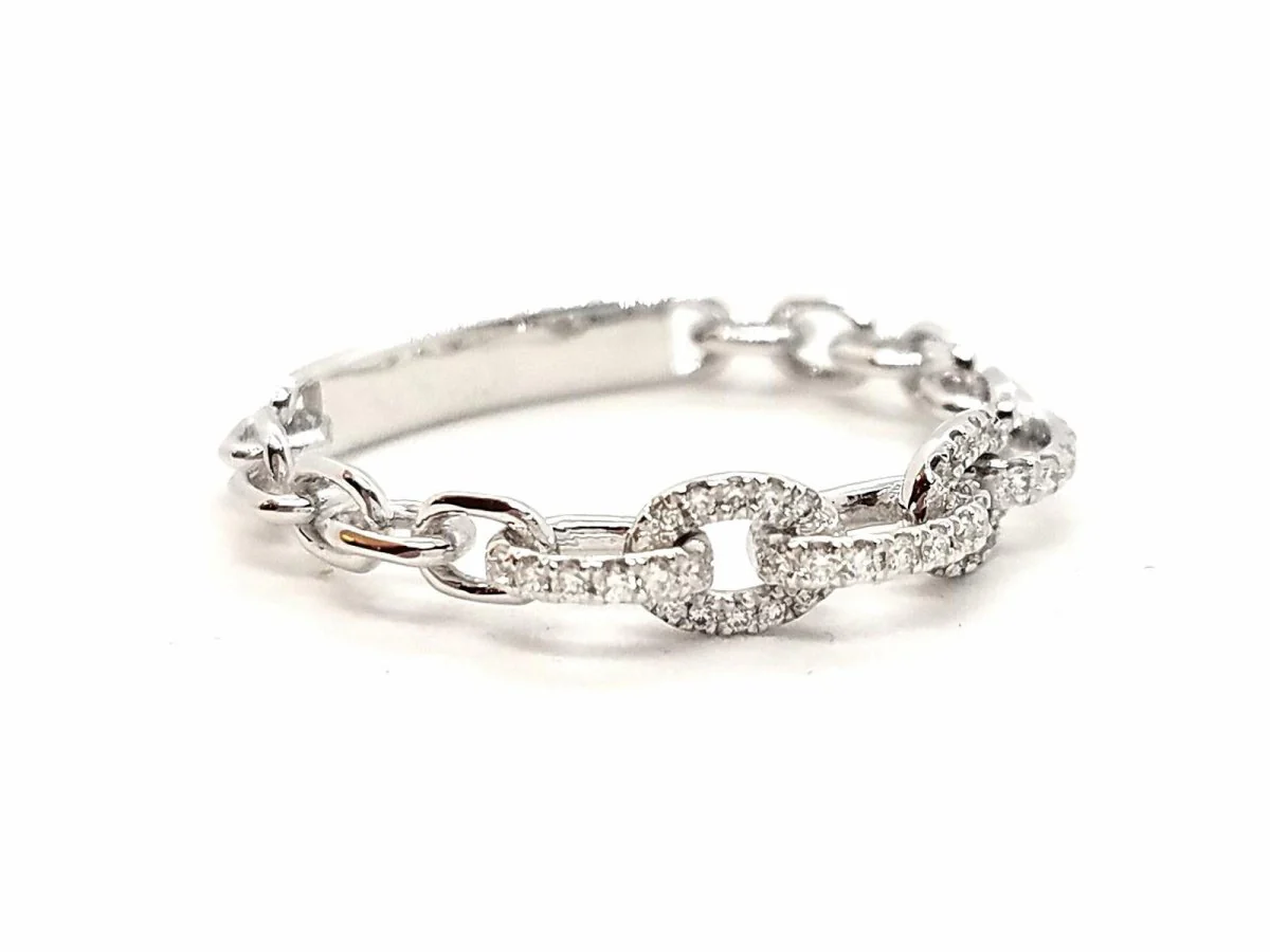 Bague Or blanc Diamant - Image 11