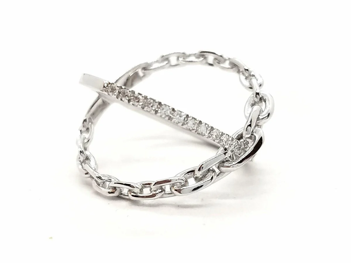 Bague Or blanc Diamant - Image 16