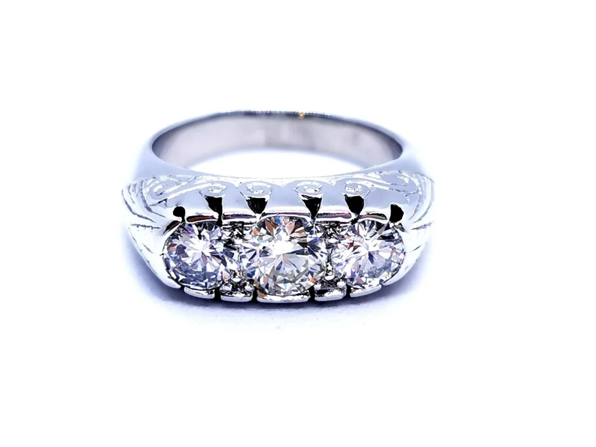 Bague Or blanc Diamant - Image 3