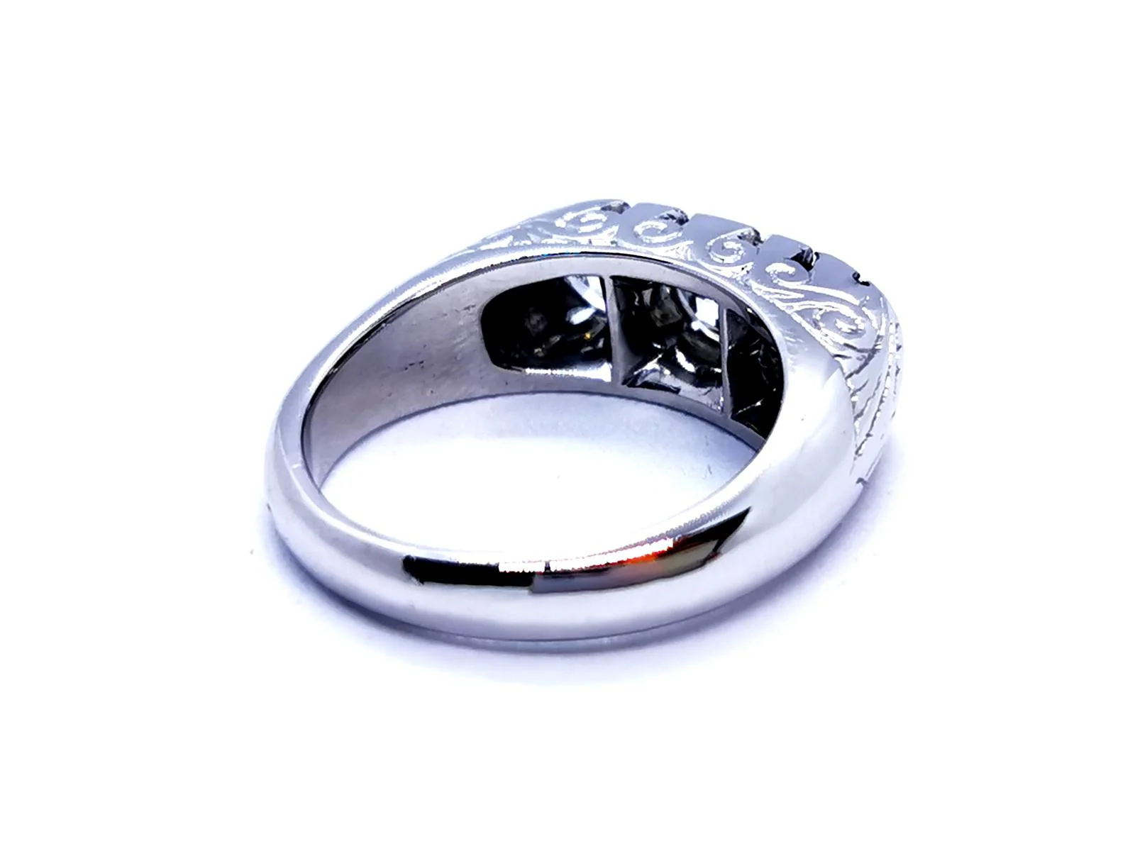Bague Or blanc Diamant - Image 9
