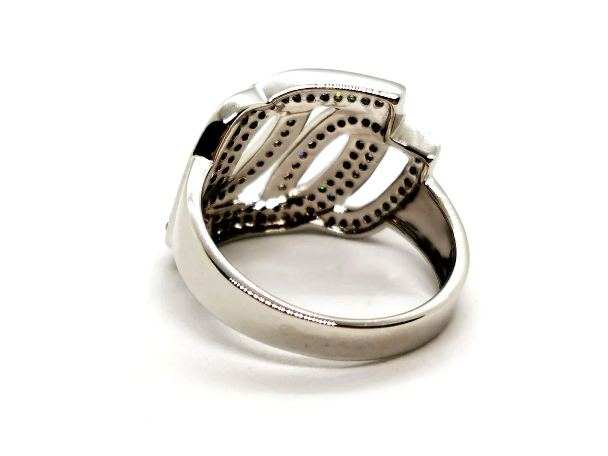 Bague Or blanc Diamant - Image 4