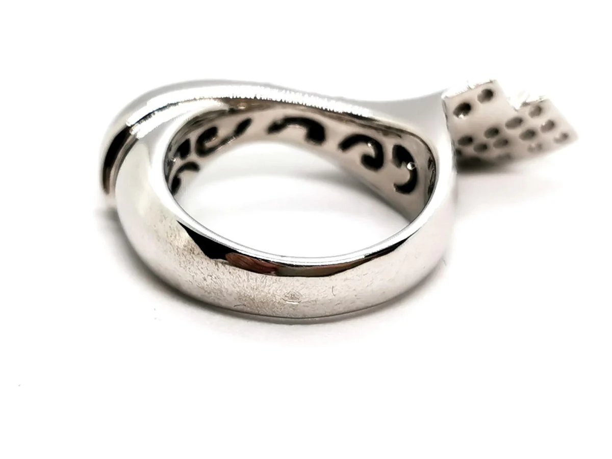 Bague Or blanc Diamant - Image 4