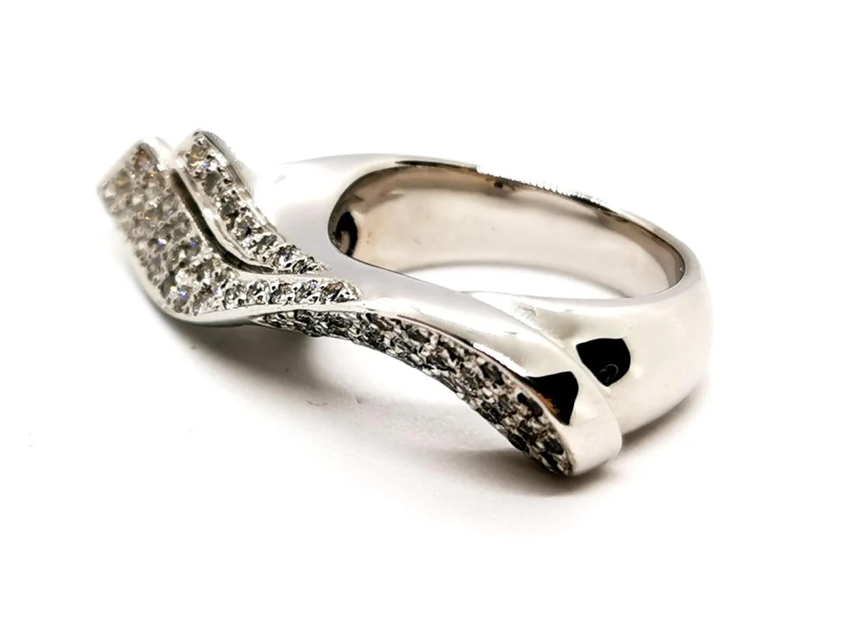 Bague Or blanc Diamant - Image 5