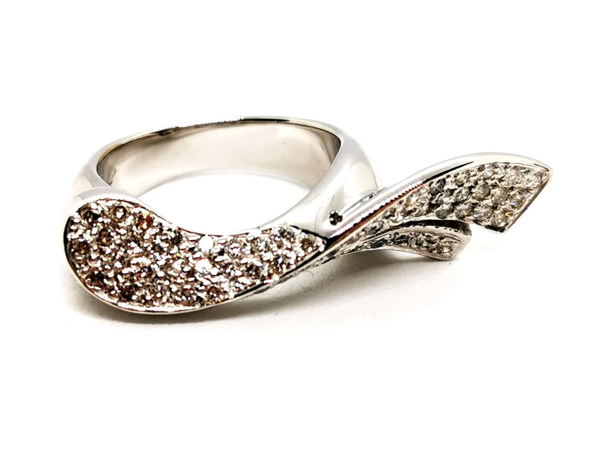Bague Or blanc Diamant - Image 6