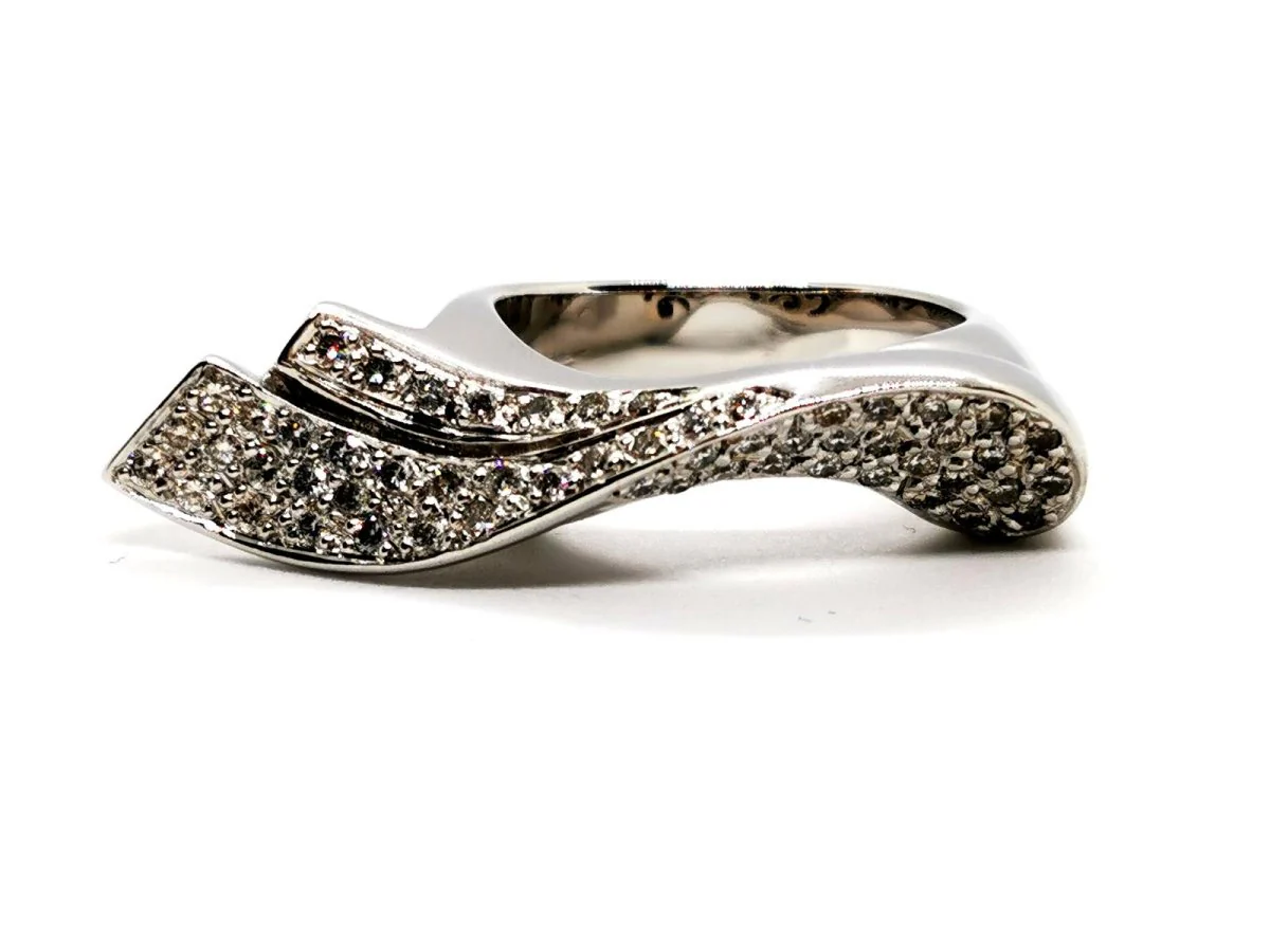 Bague Or blanc Diamant - Image 7