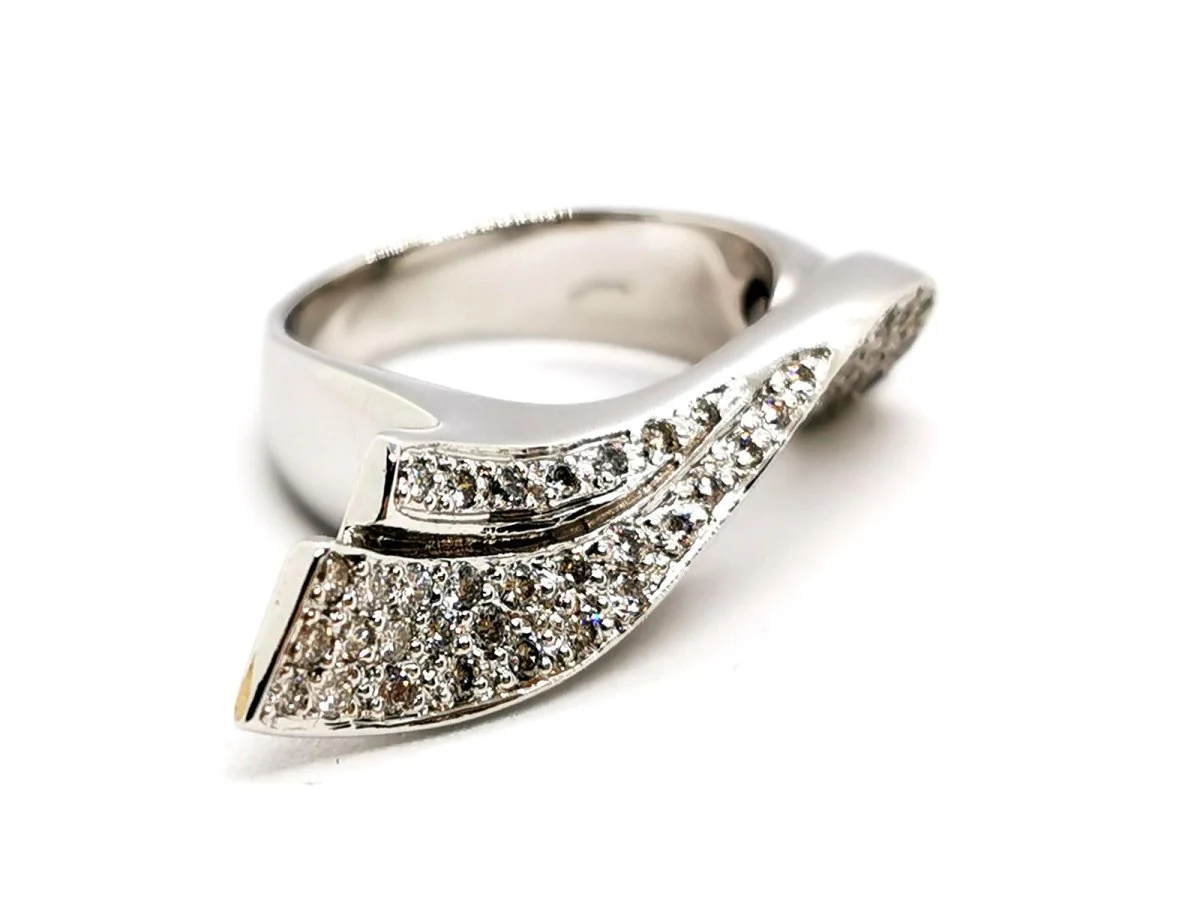 Bague Or blanc Diamant - Image 8