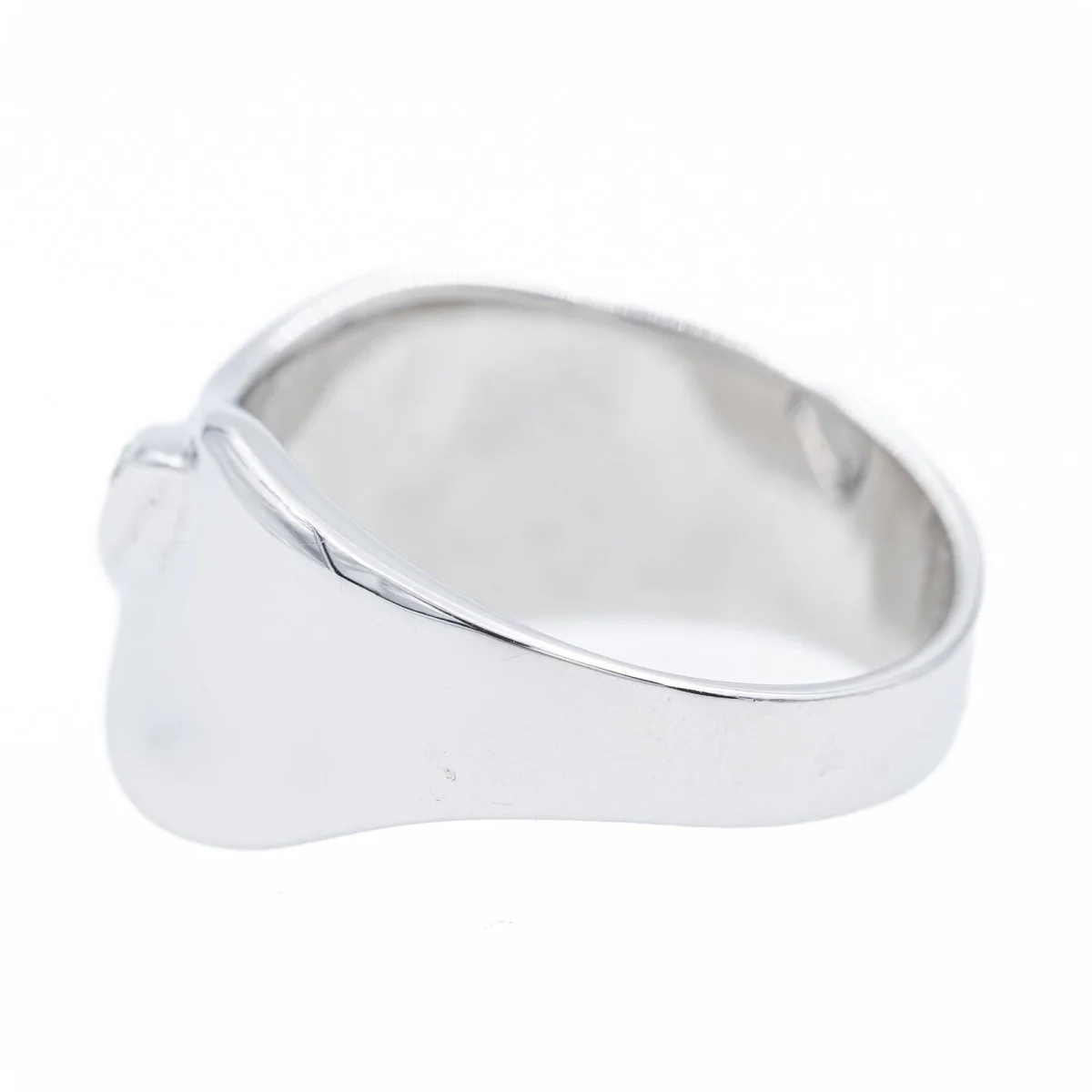 Bague Bandeau en or blanc et diamants - Image 3