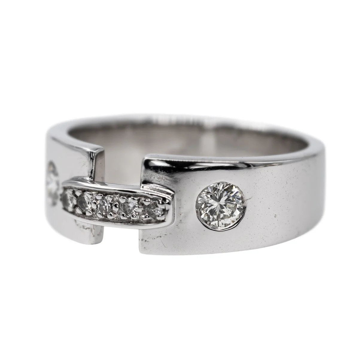 Bague Or blanc Diamant - Image 3