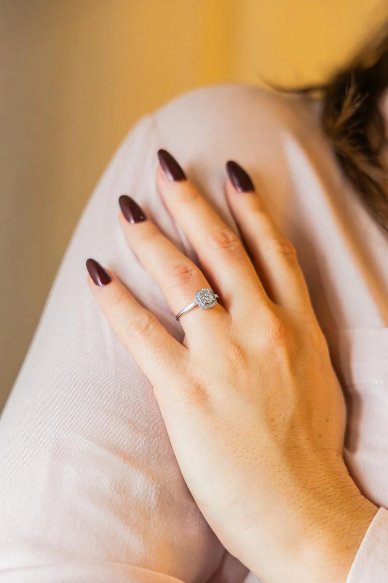 Bague Or blanc Diamant - Image 2