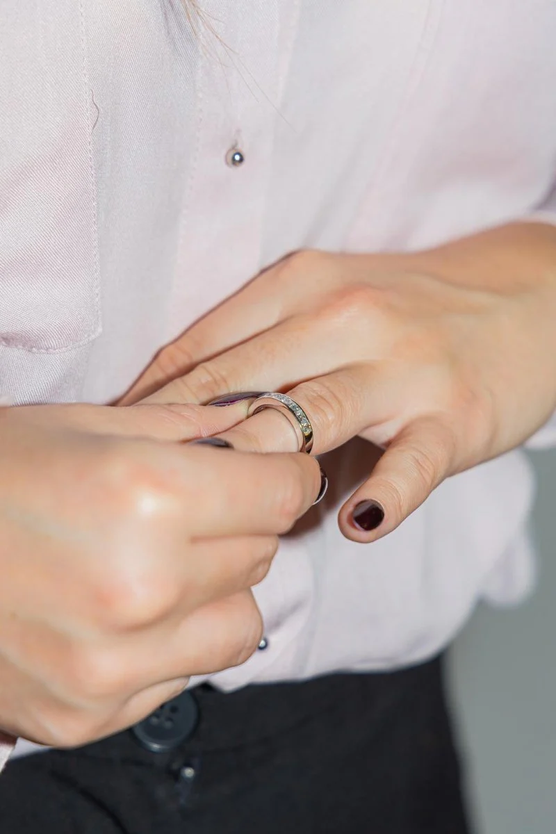 Bague Or blanc Diamant - Image 2