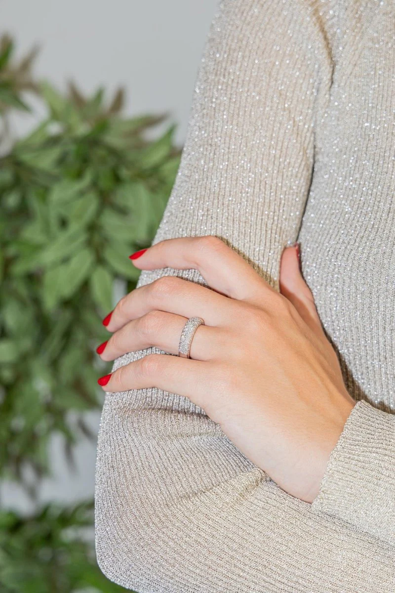 Bague Or blanc Diamant - Image 2