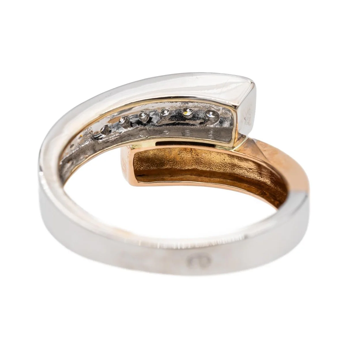 Bague en or blanc et diamants - Image 4
