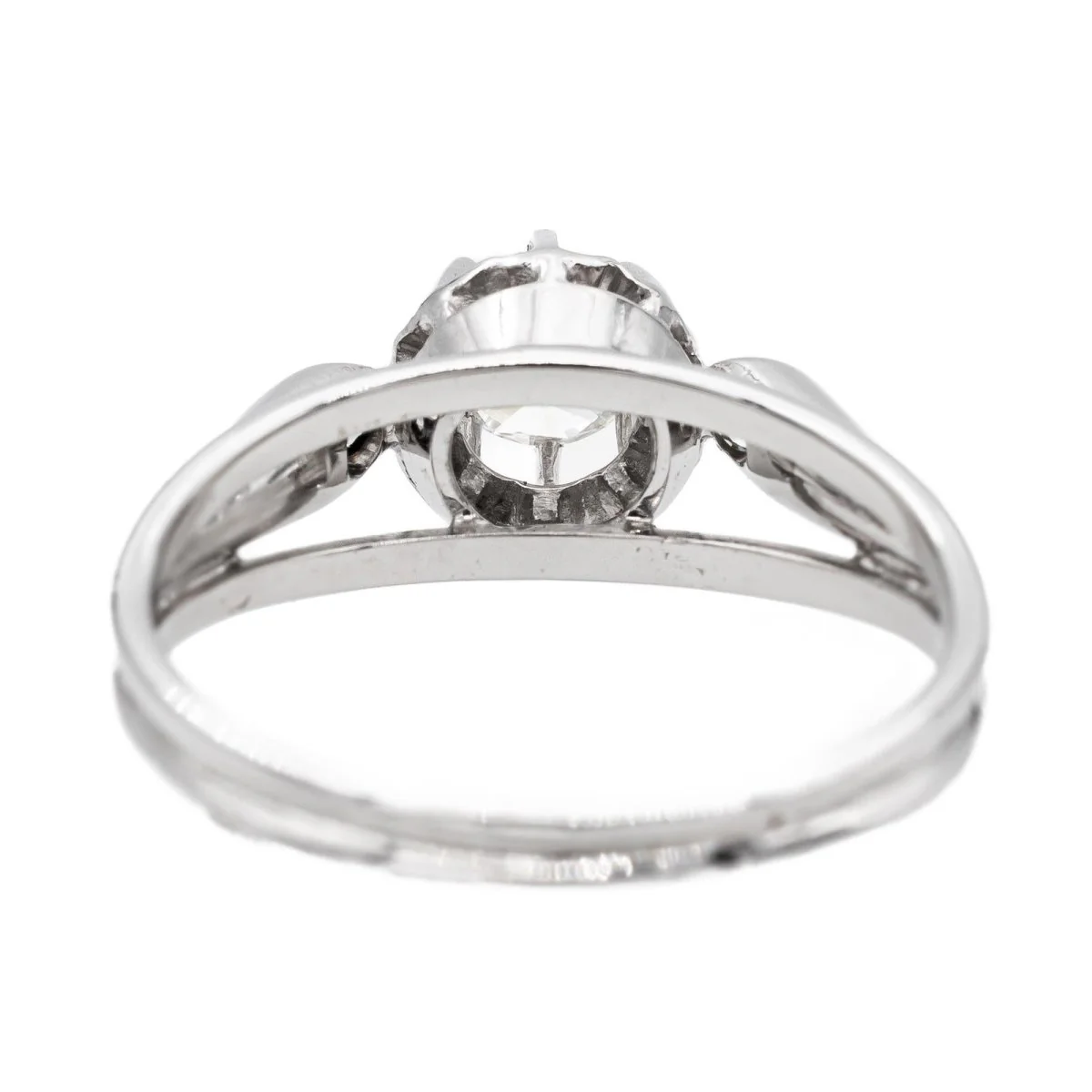 Bague en or blanc, platine et diamant - Image 5