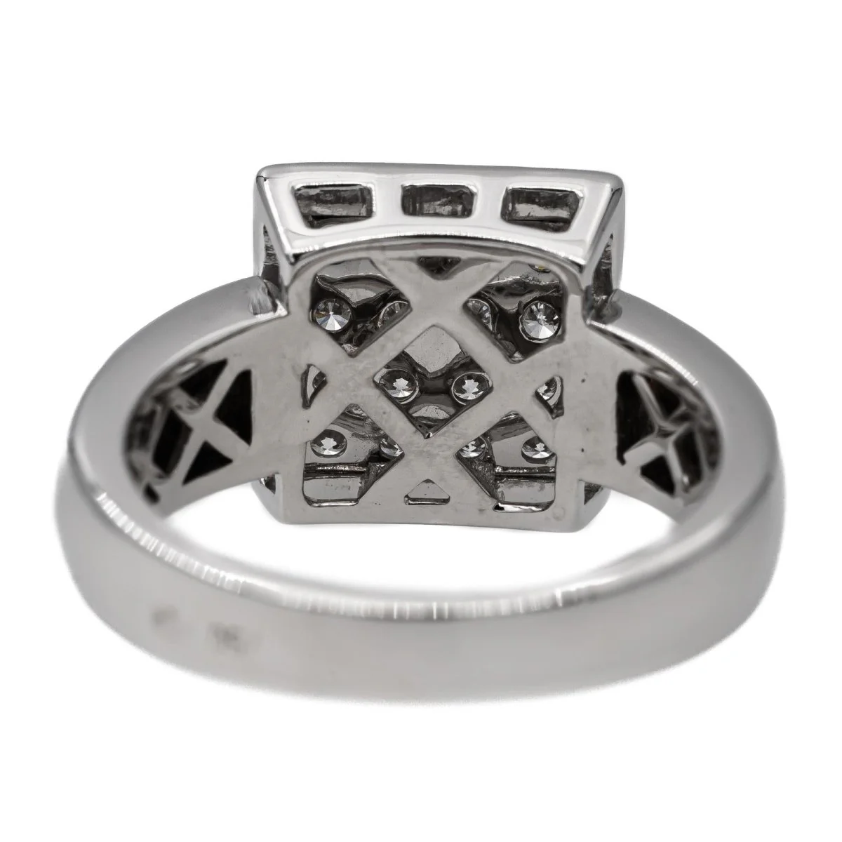 Bague en or blanc et diamant - Image 5