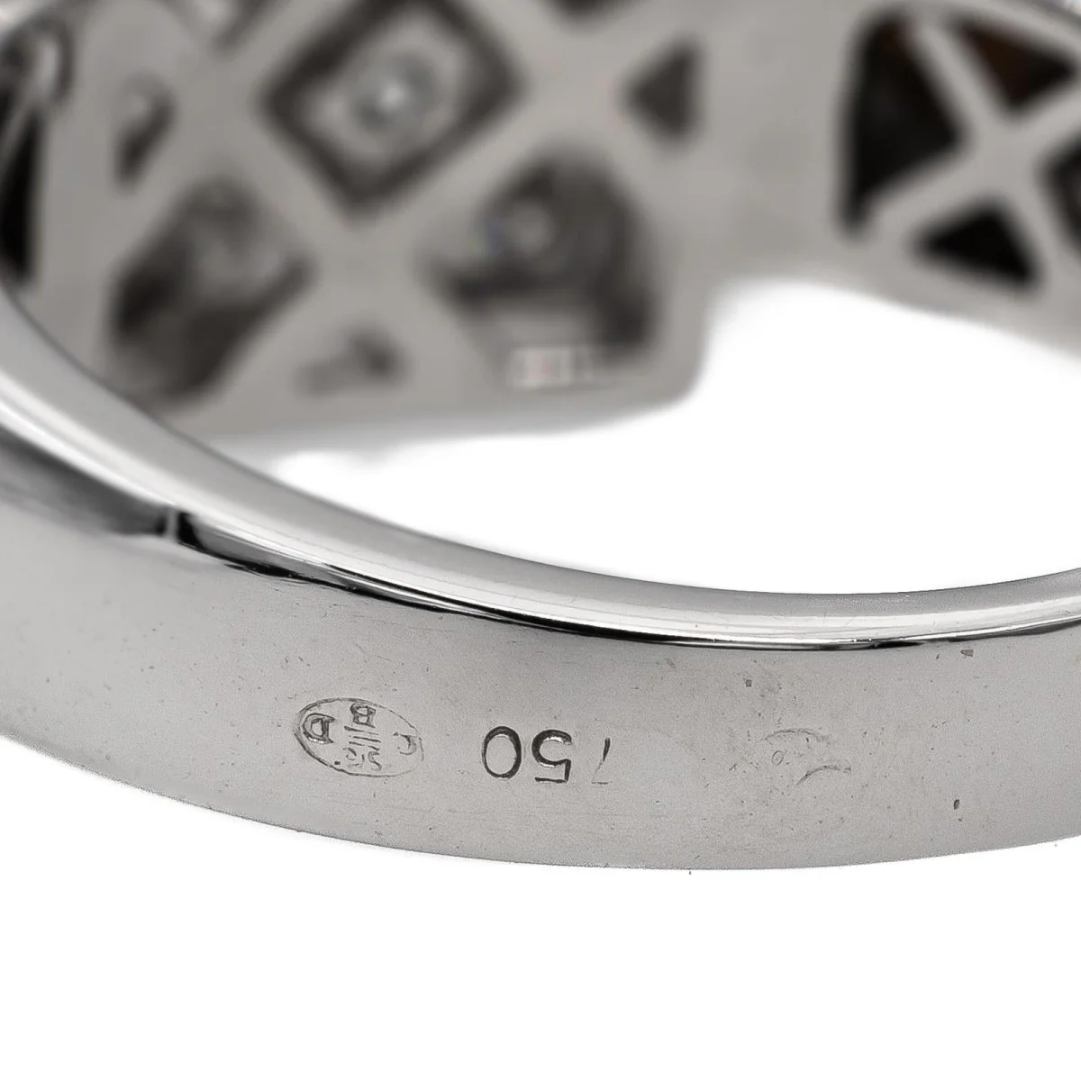 Bague en or blanc et diamant - Image 6