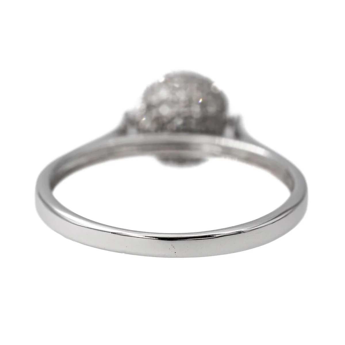 Bague Boule en or blanc et diamant - Image 6
