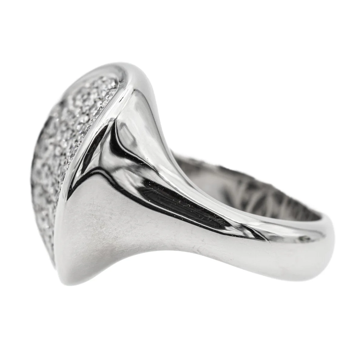 Bague en or blanc et diamant - Image 4