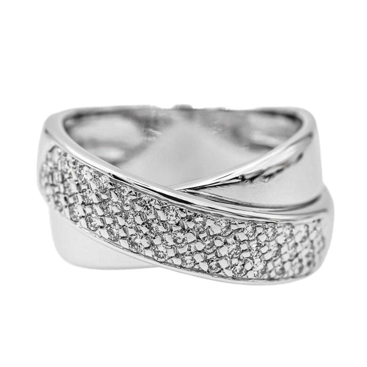 Bague en or blanc et diamant
