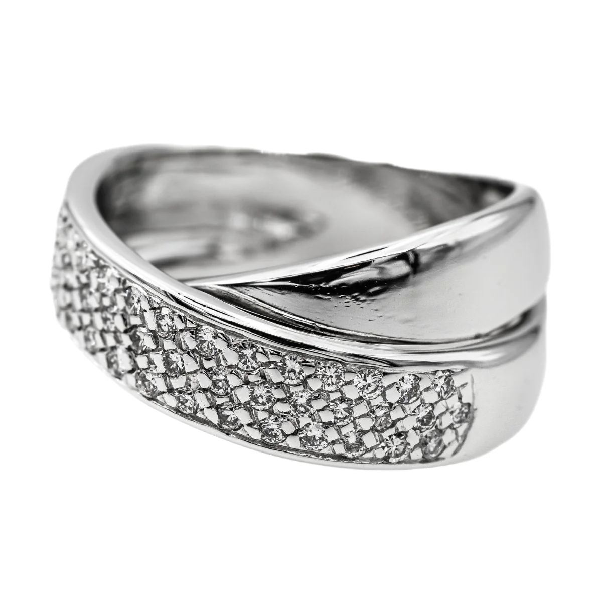 Bague en or blanc et diamant - Image 3