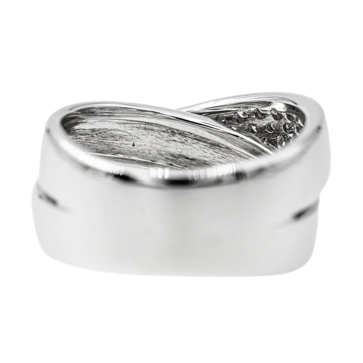 Bague en or blanc et diamant - Image 5