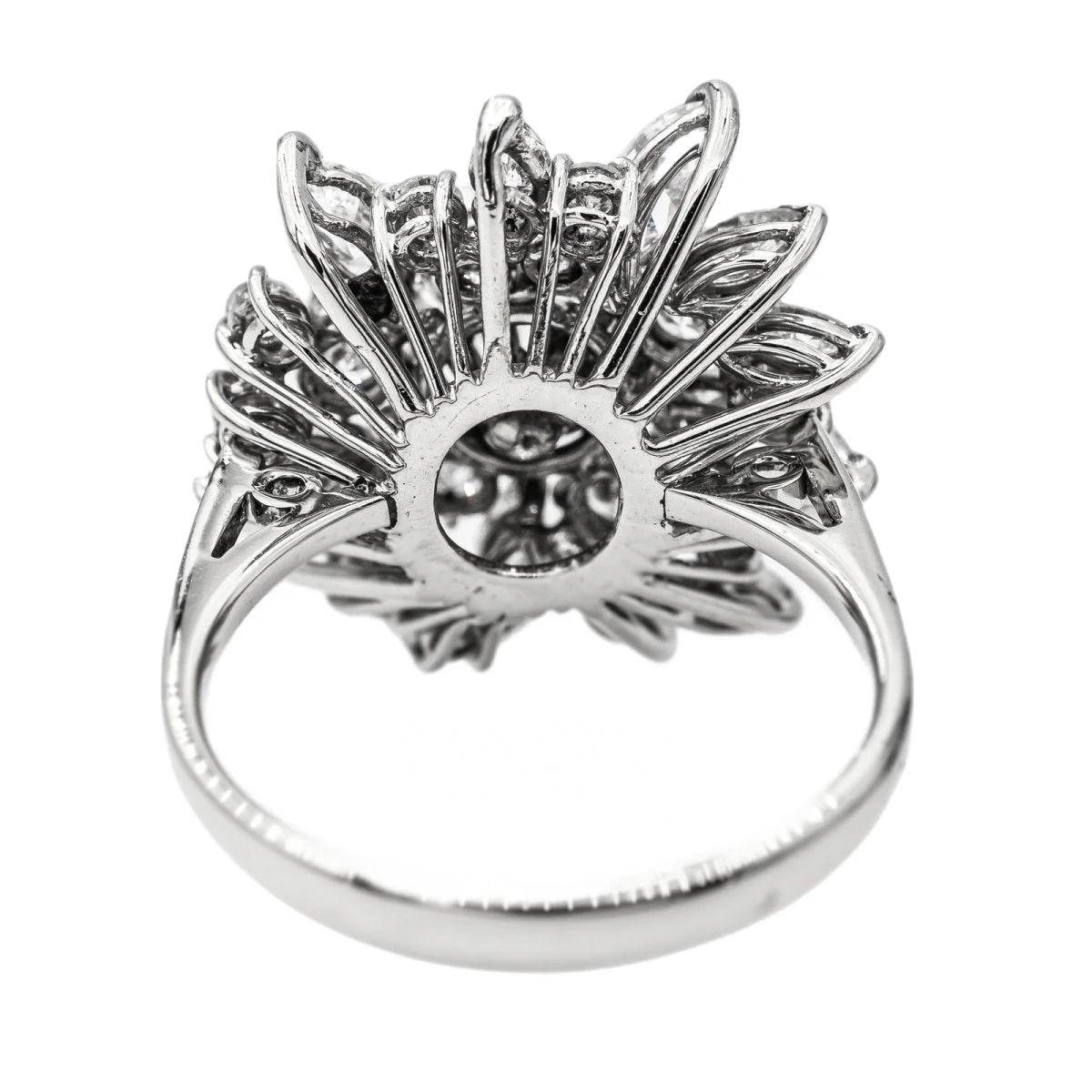 Bague en or blanc et diamant - Image 5
