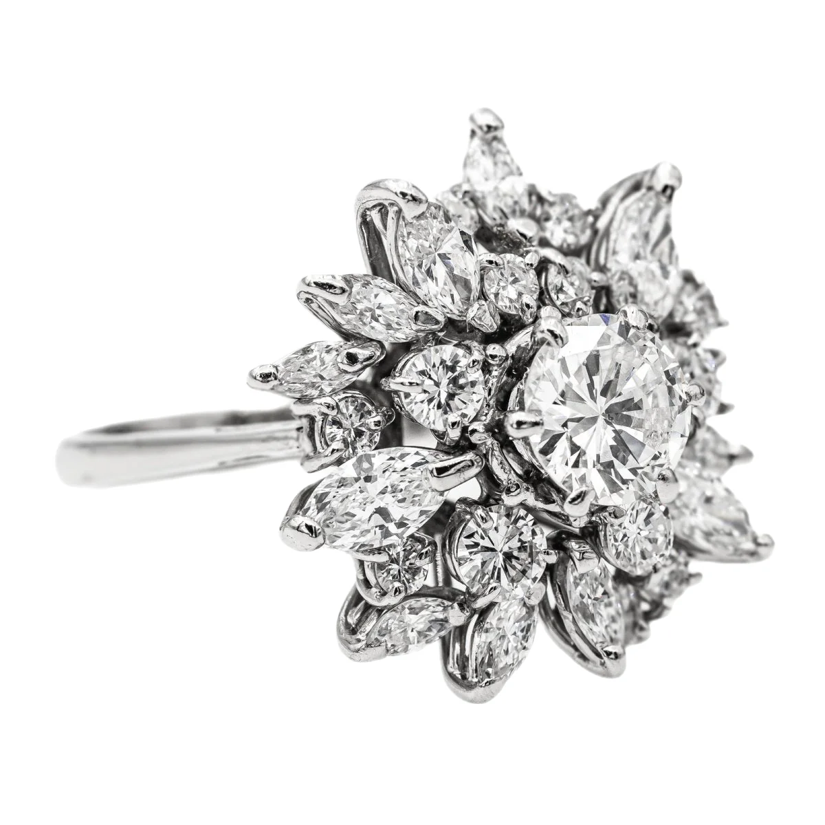 Bague en or blanc et diamant - Image 7