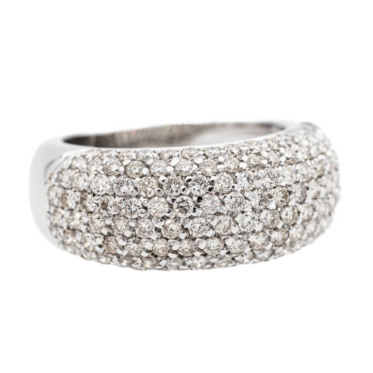 Bague Jonc en or blanc et diamant - Image 7
