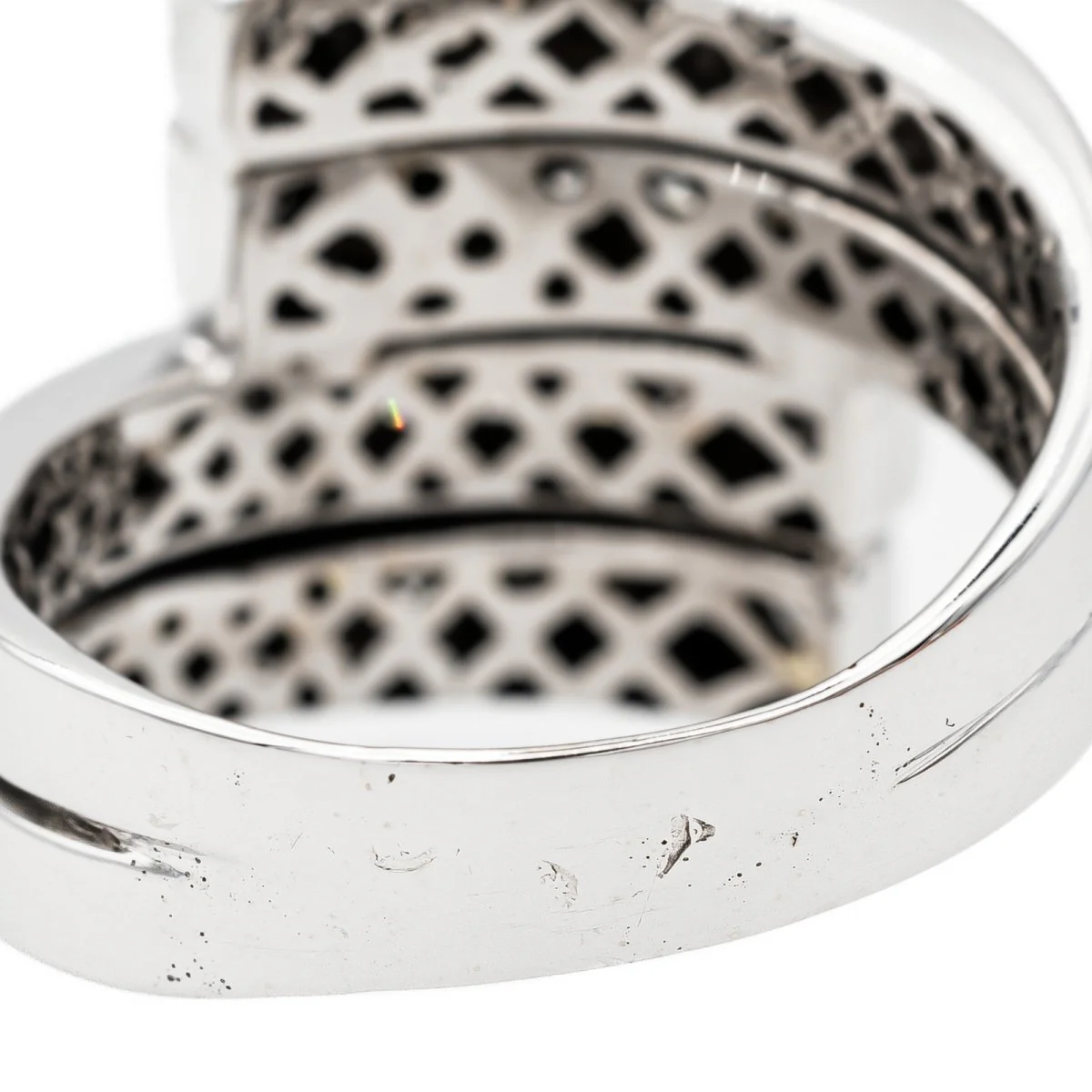 Bague en or blanc et diamant - Image 6