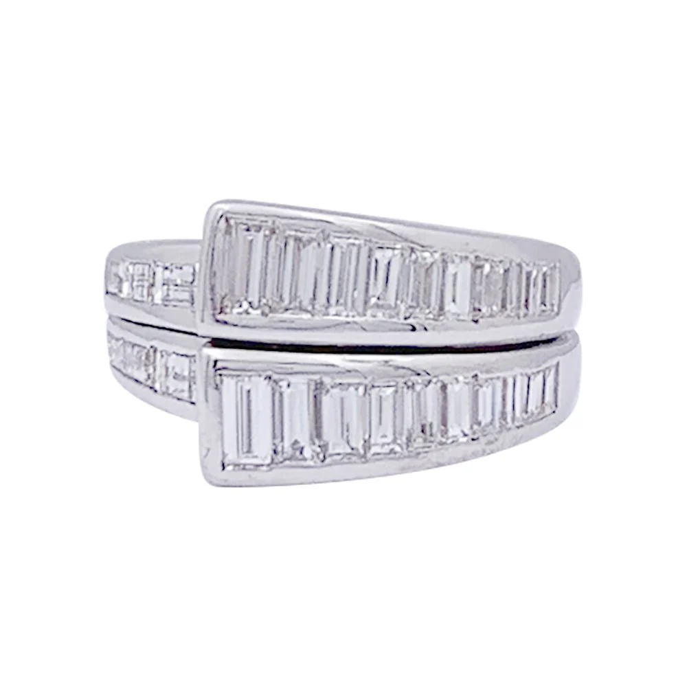 Bague or blanc et diamants