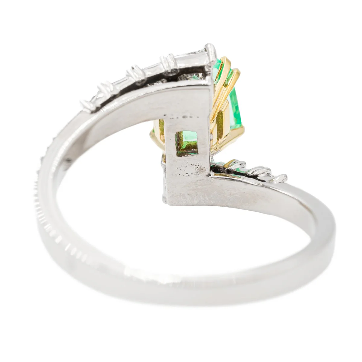 Bague en Or blanc et Emeraude - Image 5