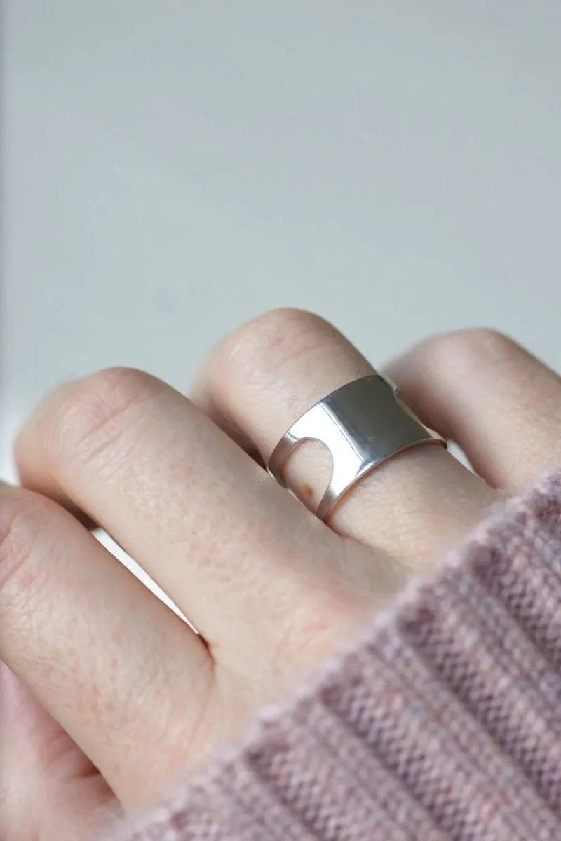 Bague or blanc Pierre Cardin Space Age - Image 2