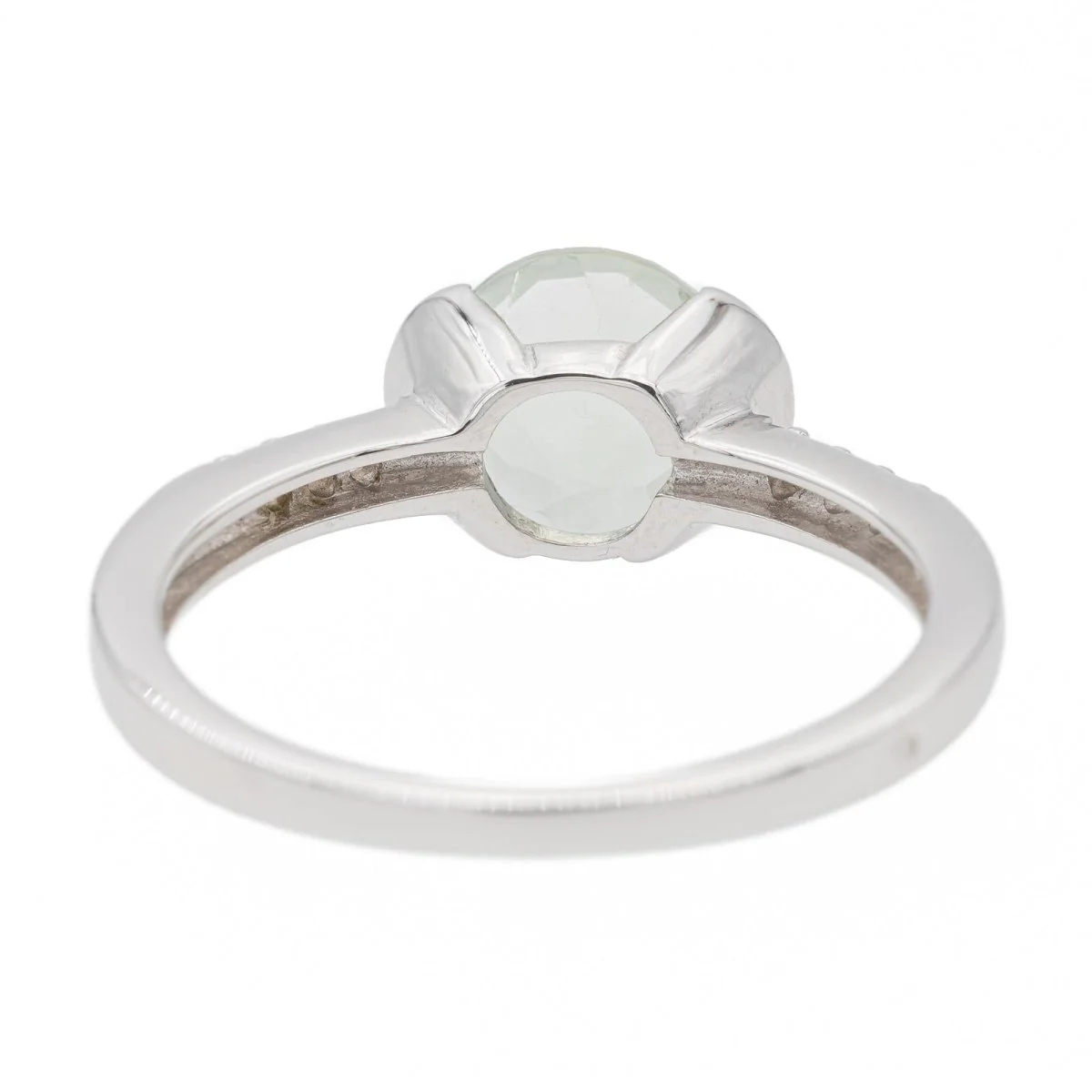 Bague Or blanc Prasiolite - Image 5
