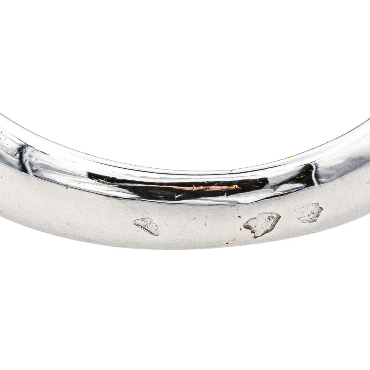 Bague Jonc en or blanc, platine, rubis et diamants - Image 6