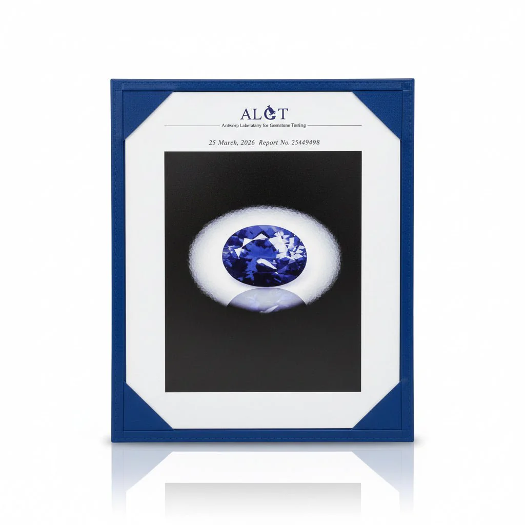 Bague Entourage en or blanc, tanzanite et diamants - Image 6