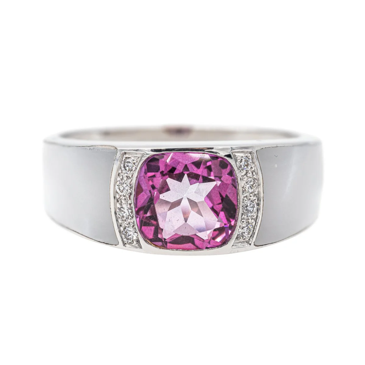 Bague Or blanc Tourmaline