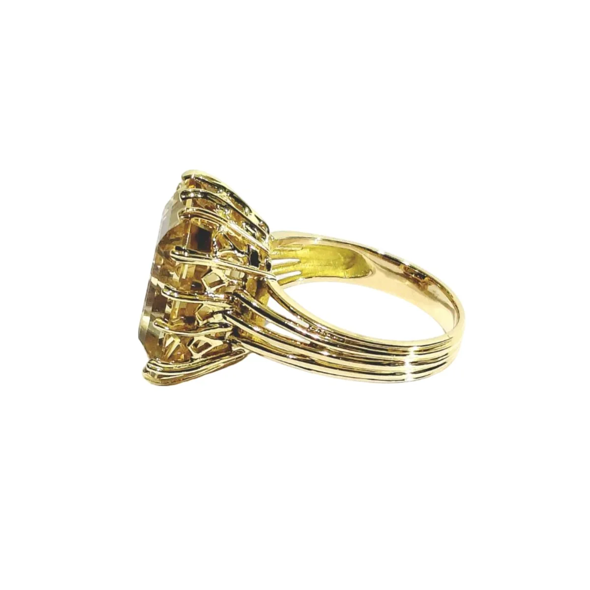 Bague en or jaune et citrine - Image 5