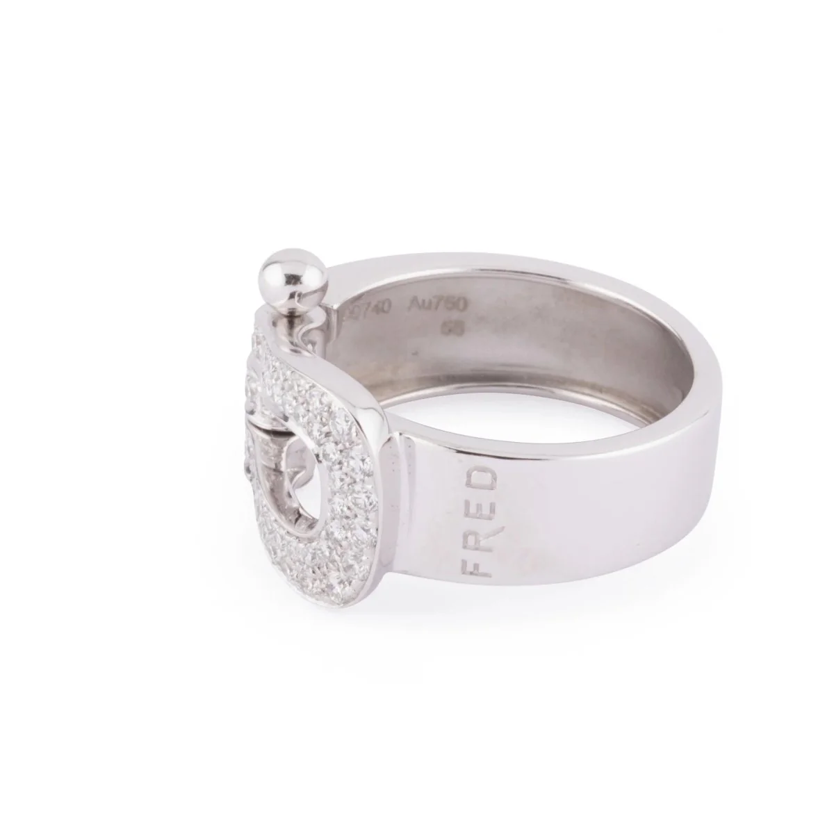 Bague or gris et diamants Fred Force 10 - Image 2