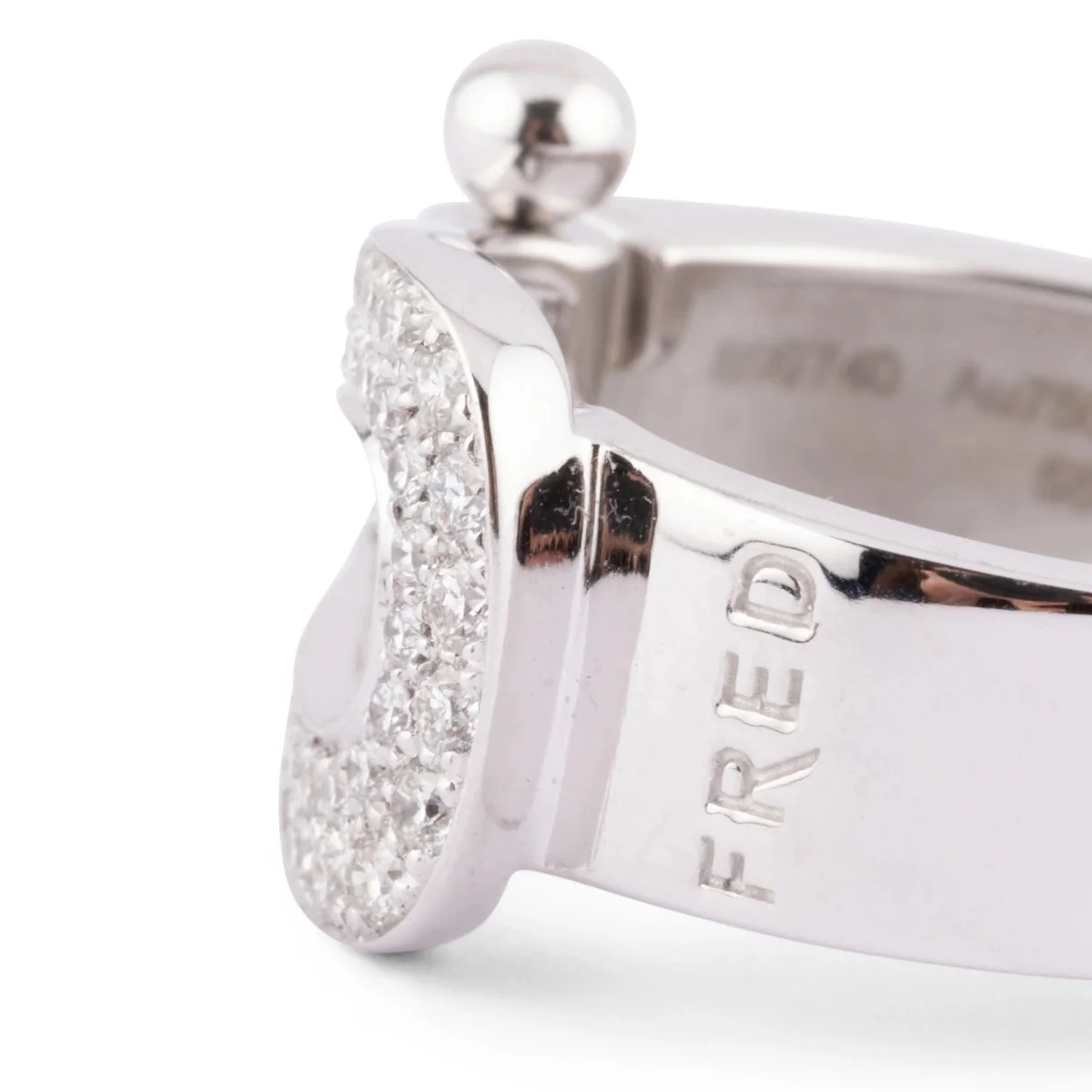 Bague or gris et diamants Fred Force 10 - Image 3
