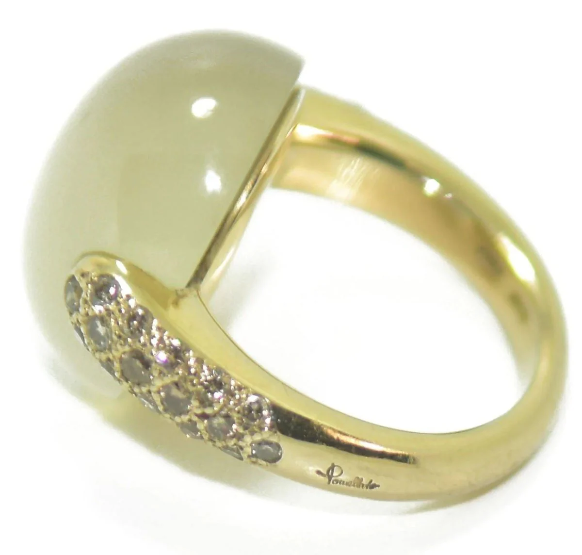 Bague or gris signée Pomellato modèle luna - Image 4