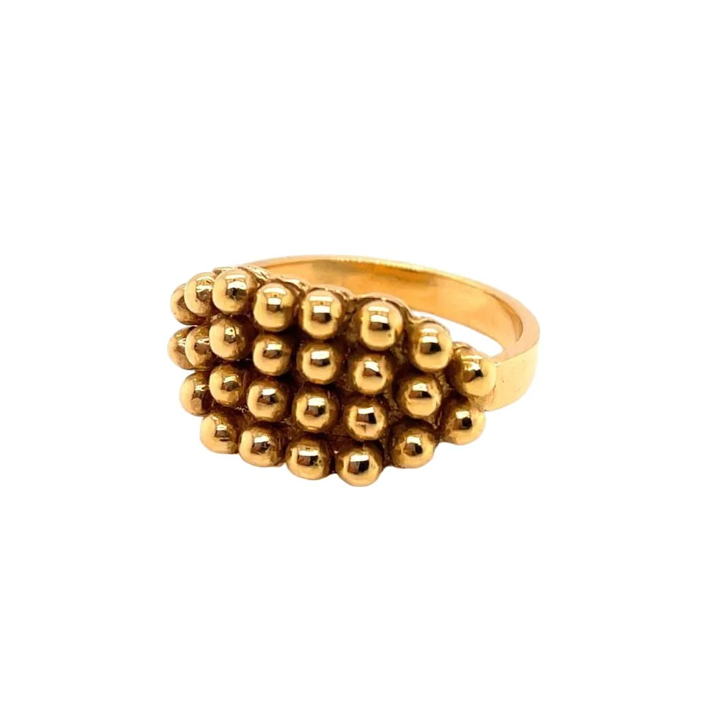Bague Dôme en or jaune