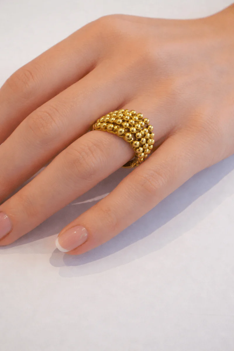 Bague Dôme en or jaune - Image 2