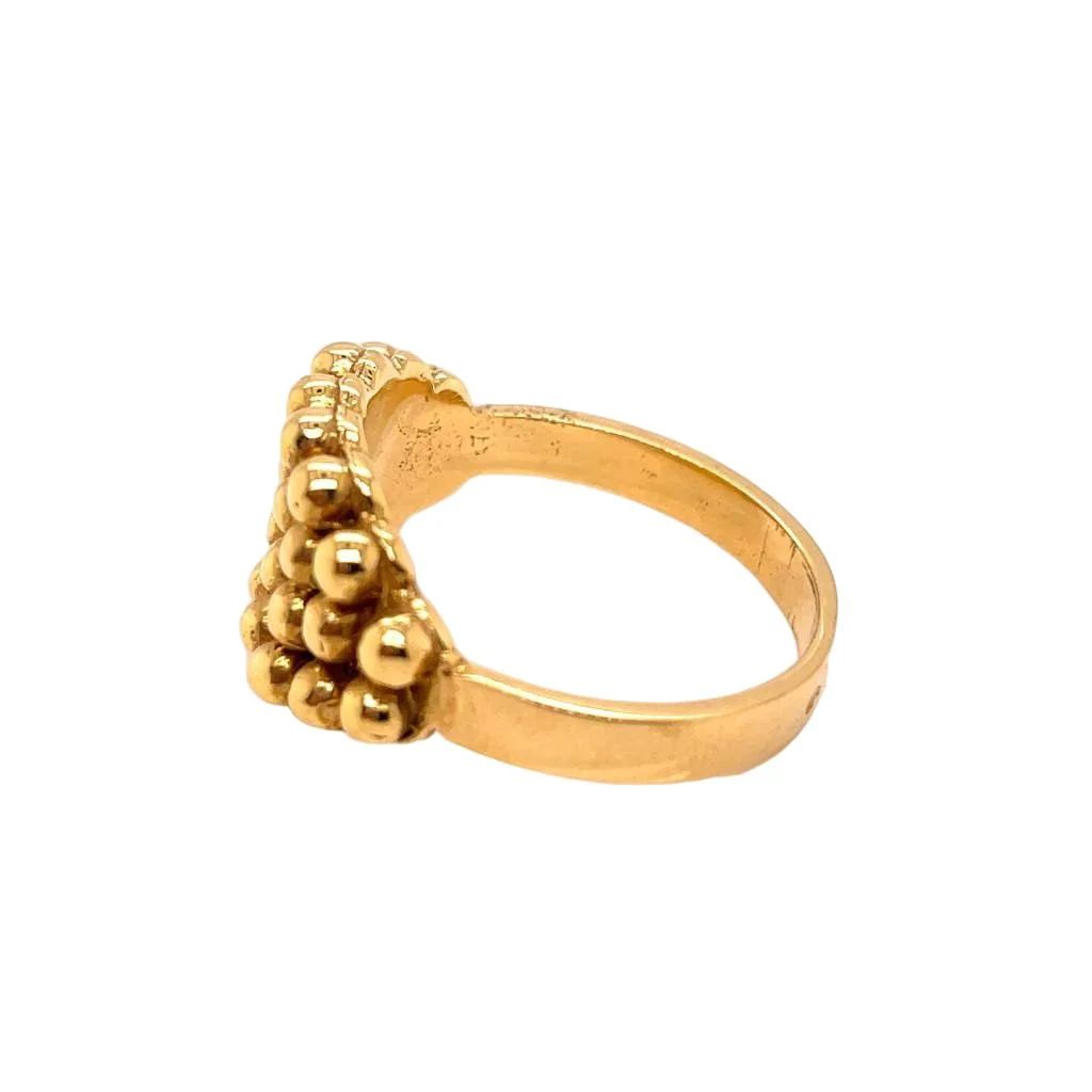 Bague Dôme en or jaune - Image 3