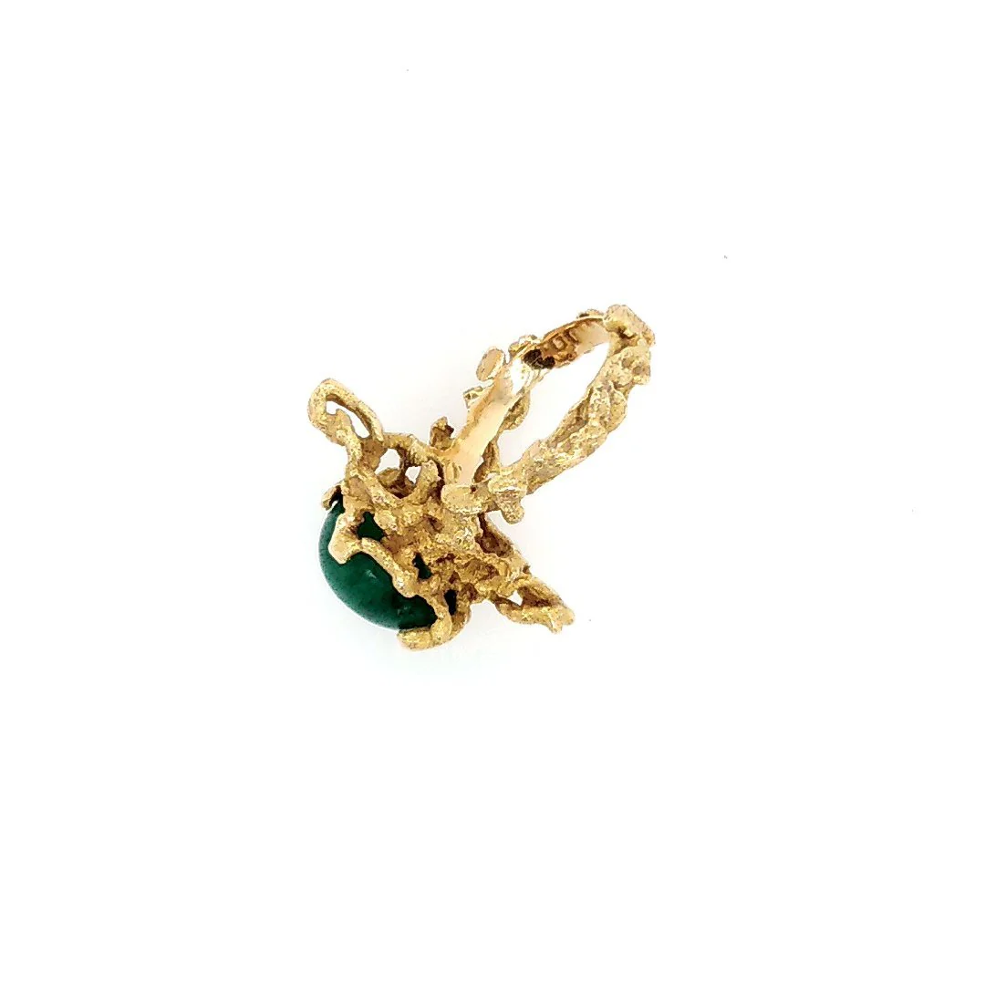 Bague Cocktail en or jaune et aventurine - Image 3
