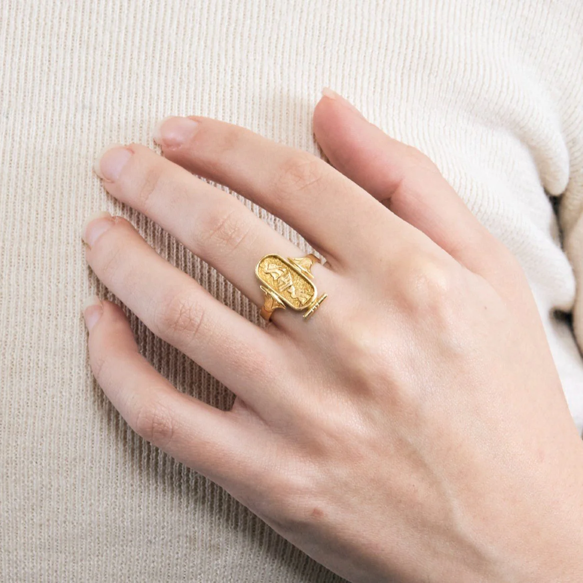 Bague Jonc  en or jaune - Image 2