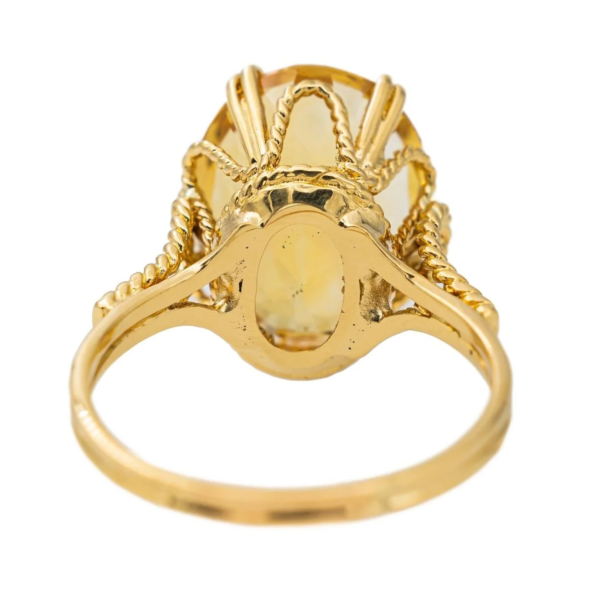 Bague Or jaune Citrine - Image 5