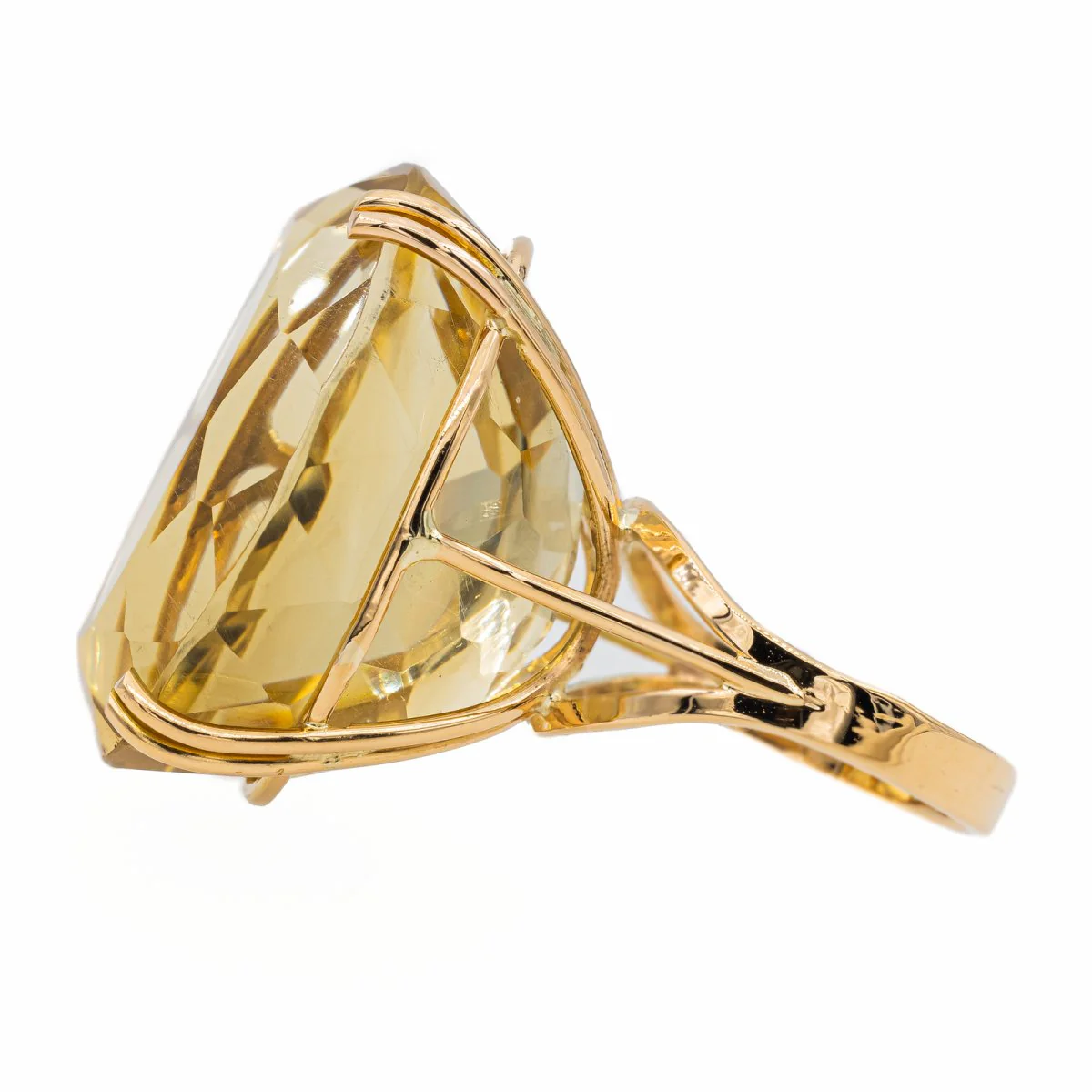 Bague en Or jaune et Citrine - Image 3