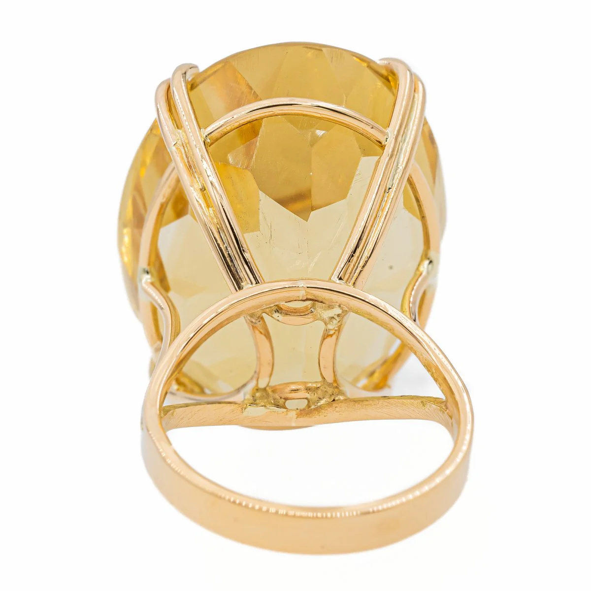 Bague en Or jaune et Citrine - Image 4